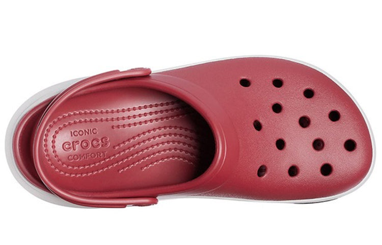 Crocsband Full Force Thick Sole Sandals Red White 206122-6RU