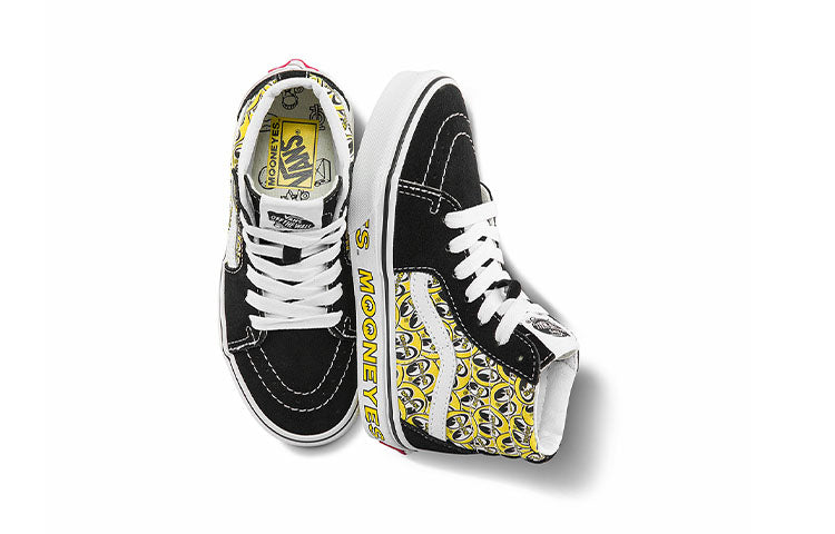 (PS) Vans x Mooneyes SK8-HI 'Black White Yellow' VN0A5DXNY23