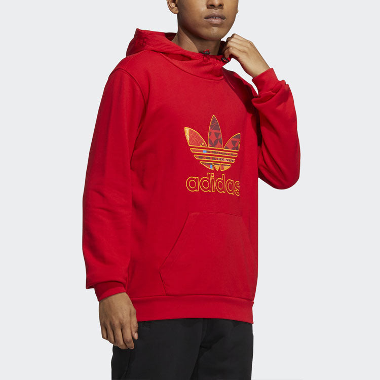 Men's adidas originals CNY Limited Multi-Color Logo Printing Red HD0318