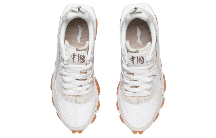 (WMNS) Li-Ning Lifestyle Sportswear 'Beige White' AGCR286-1