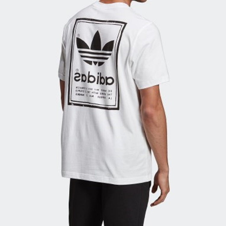 adidas originals Vintage Tee White Round Neck Breathable Short Sleeve ED6916