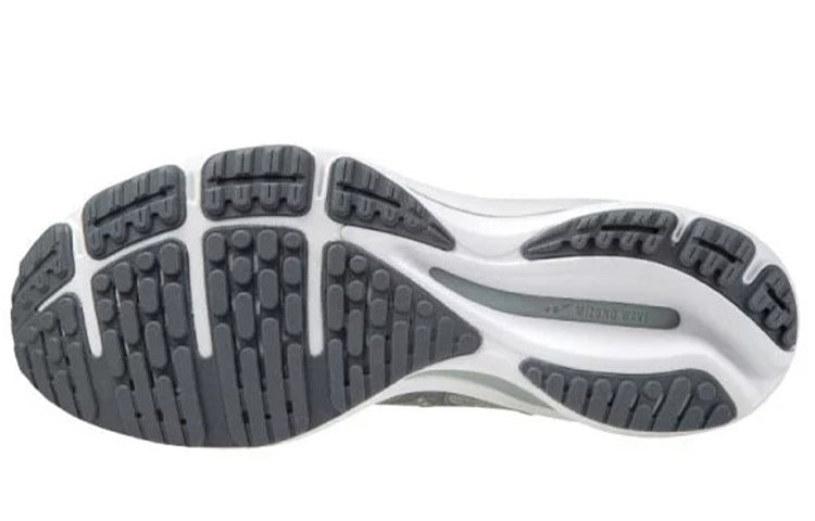 (WMNS) Mizuno Wave Rider 25 Waveknit Wide 'Grey Green' J1GD217793