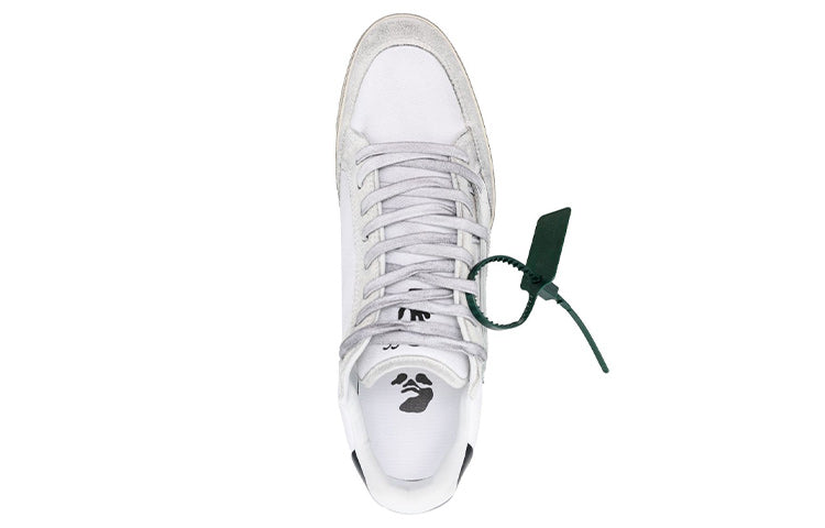Off-White Vulcanized 5.0 Low Top Distressed Sneaker 'White Black' OMIA227C99FAB0010101