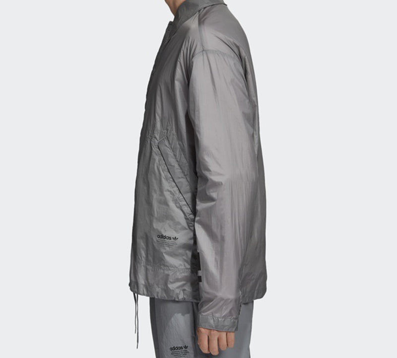 adidas originals Nmd Webbing Logo Coach Jacket Gray CV5820