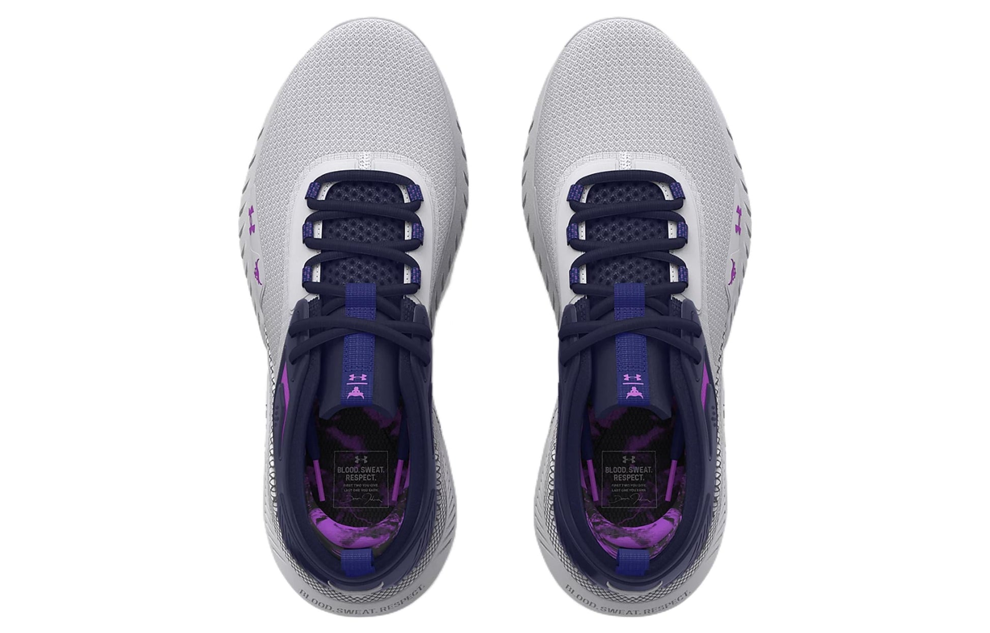 (WMNS) Under Armour Project Rock 5 Disrupt Training Shoes 'White Midnight Navy' 3026207-102