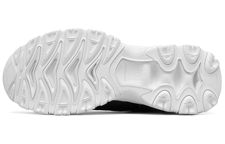 Skechers D'lites Running Shoes Black/Silver 237078-BKW