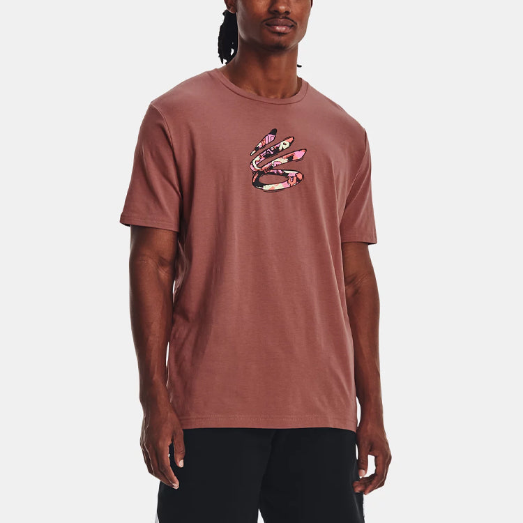 Under Armour Curry Comic Fill Short Sleeve T-shirt 'Red Fusion' 1376806-604