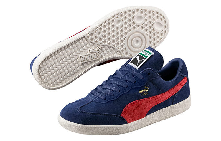 (WMNS) PUMA Liga Suede Low Running Shoes Blue/Red/White 365444-01