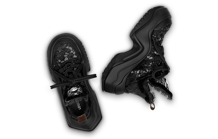 (WMNS) LOUIS VUITTON Archlight 2.0 Platform Sneakers 'Black Lace' 1ABI3P