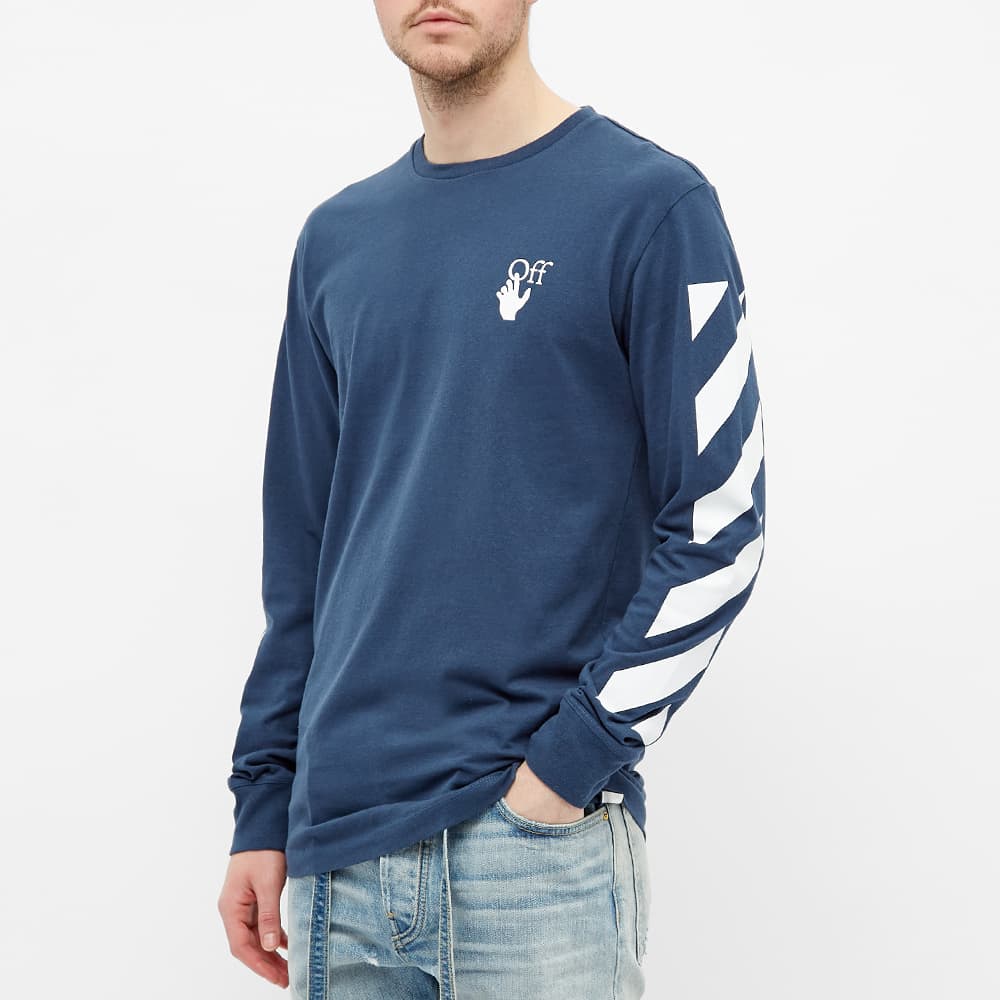 Off-White Arrow Printing Long Sleeves Blue OMAB001F20FAB0084901