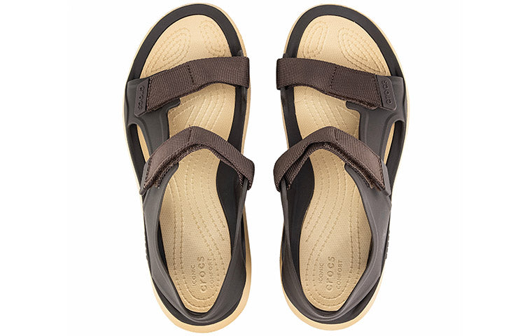Crocs Swiftwater Light Cozy Sports Coffee Sandals 206526-2I1