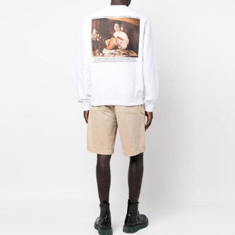 Off-White Caravaggio-print Sweatshirt 'White' OMBA057C99FLE0110110