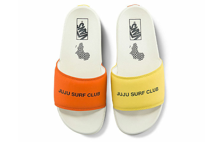 JUJU Surf Club x Vans LA Costa Slide-On 'White Orange' VN0A5HF5YQ1