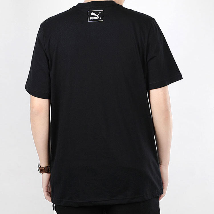 PUMA Printed Sports Short Sleeve TEE Black 599427-51