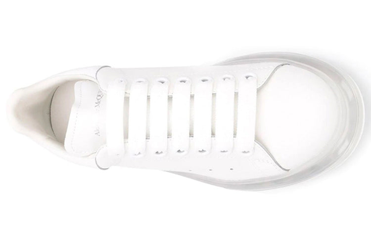 (WMNS) Alexander McQueen Oversized Sneaker 'White Clear Sole' 611698WHX989000
