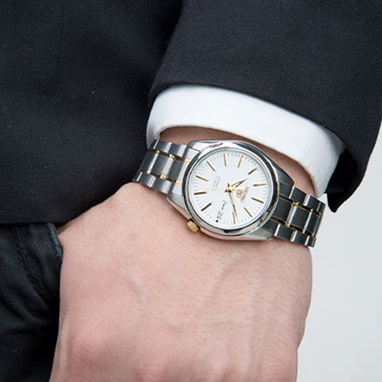 SEIKO No. 5 Automatic Mechanical Gold Color SNKL47J1+SYMK19J1