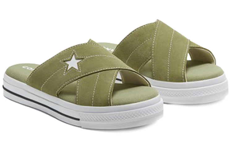 (WMNS) Converse One Star Slip Sandal Thick Sole Retro Low Top Sports Slippers 567723C