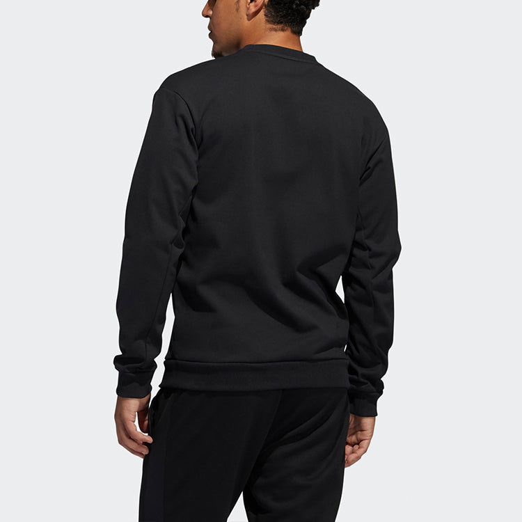 adidas Printing Round Neck Sports Pullover Black GP6260