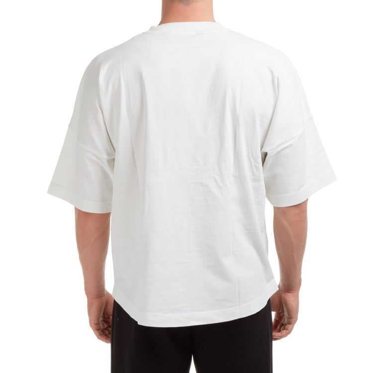 Men's PALM ANGELS Alphabet Logo Printing Short Sleeve White PMAA002R204130010210