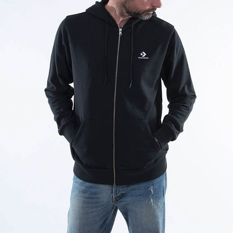 Men's Converse Casual Sports Breathable Jacket Black 10020341-A01