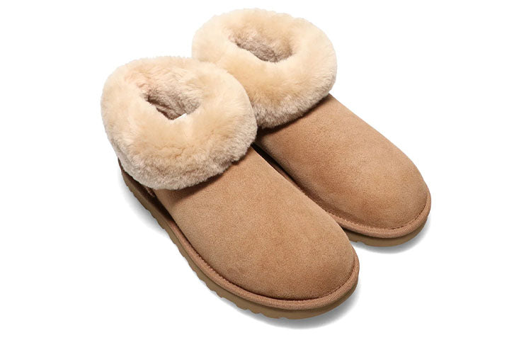(WMNS) UGG Classic Ultra Mini Fluff 'Chestnut' 1122390-CHE