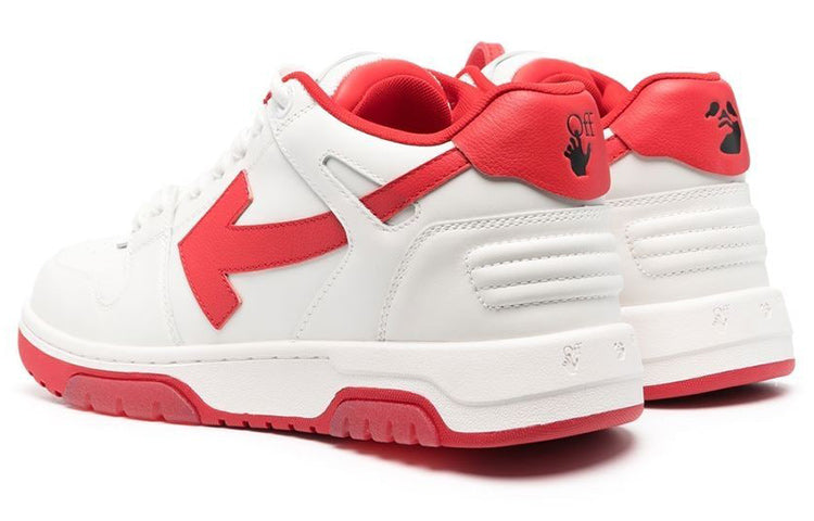 Off-White Out Of Office Low-Top Sneaker 'White Red' OMIA189F22LEA0010125