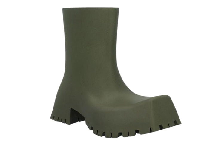 (WMNS) Balenciaga Trooper Boots 'Olive Green' 679326W0FO83300