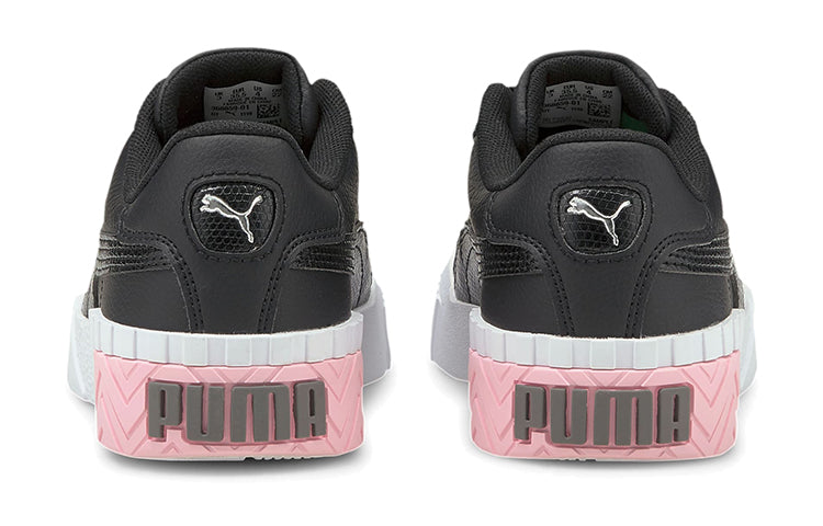 (GS) PUMA Cali Casual Board Shoes Black/White/Pink 368859-01