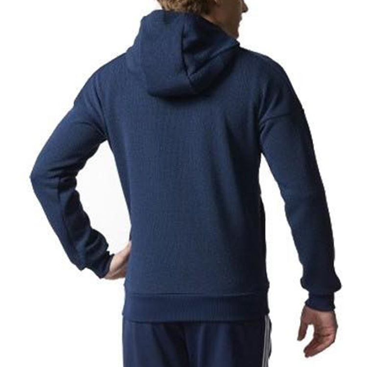 adidas Casual Sports Knit Hooded Jacket Blue CD2872
