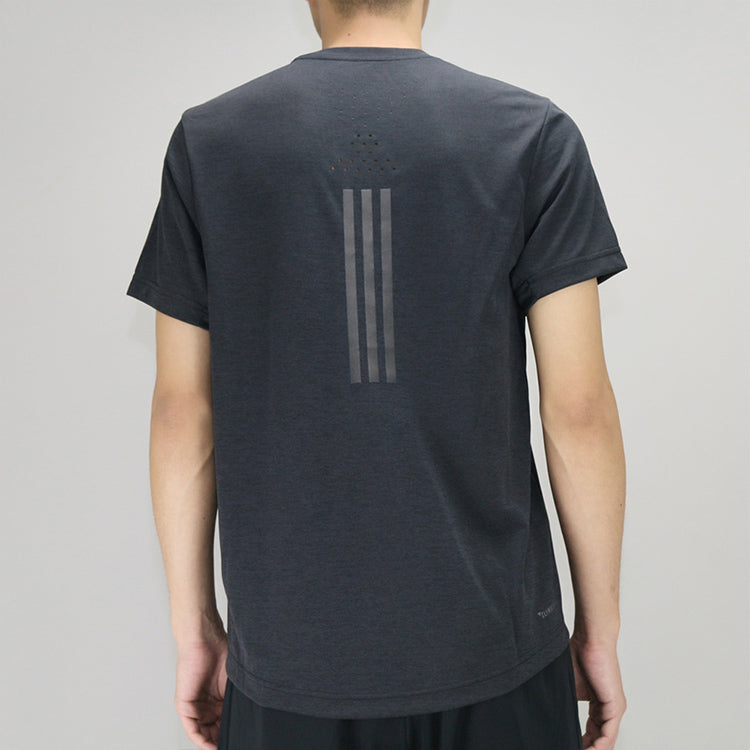Men's adidas Running Sports Short Sleeve Black T-Shirt EI6390
