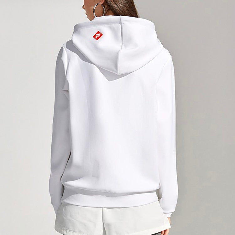 (WMNS) Fila FUSION Casual Sports Pullover Hoodie White T11W117210F-WT