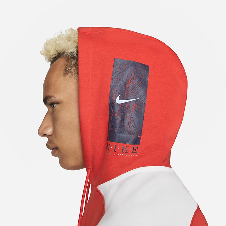 Nike Club Pullover Basketball Hoodie 'Red' DM7952-673