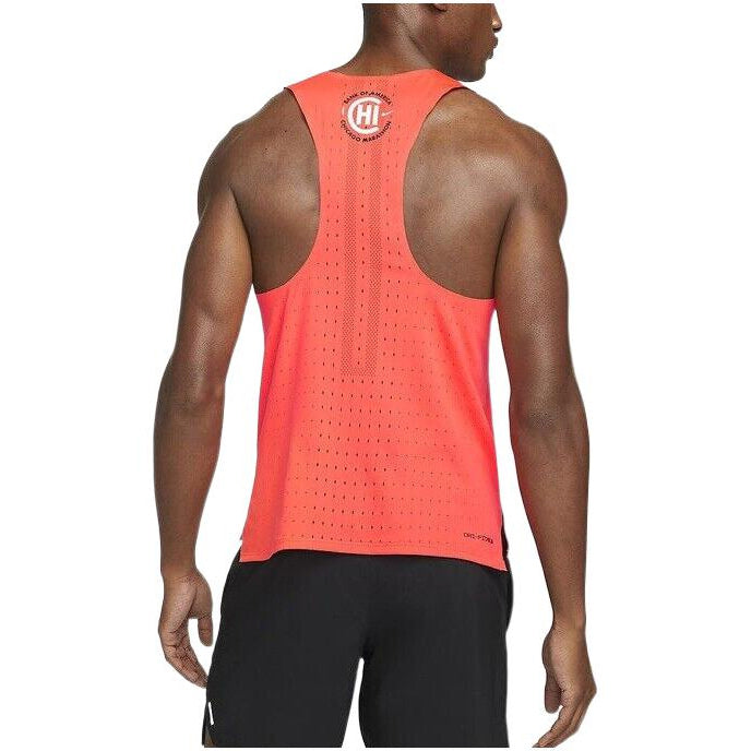 Men's Nike Chicago Marathon Alphabet Printing Running Sports Orange Vest DN6771-635