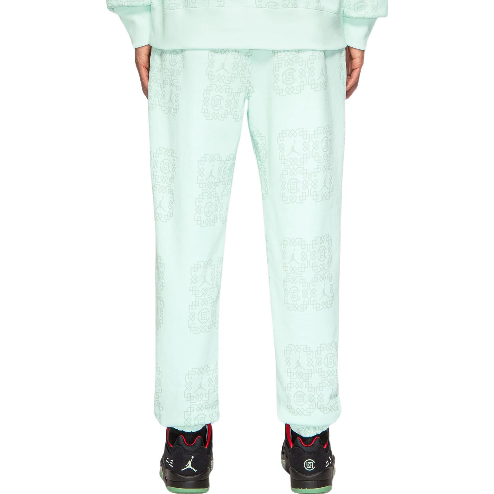 Air Jordan x CLOT Jade Fleece Sweatpants 'Light Green' DO0010-394
