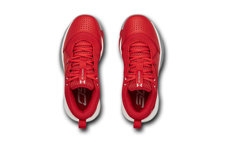 (GS) Under Armour Sc 3zer0 IV Low-Top Red 3023918-600