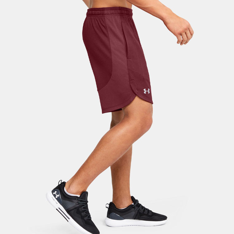Under Armour Knit Performance Training Shorts 'Burgundy' 1351641-615
