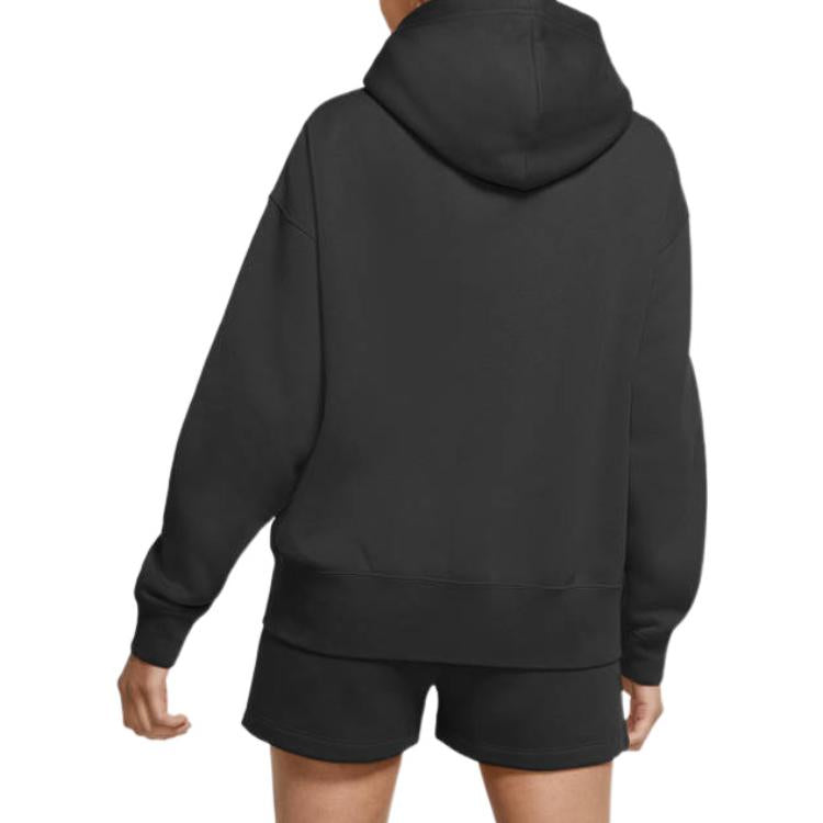 (WMNS) Nike Hoodie Fleece Trend 'Black White' CZ2590-010