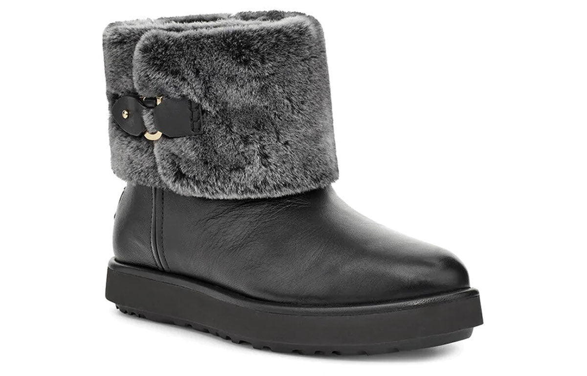 (WMNS) UGG Classic Berge Mini 'Black' 1107089-BLK