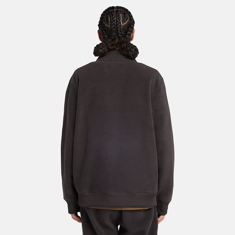 Timberland Linear Logo 1/4 Zip Sweatshirt 'Black' A2NRK-001