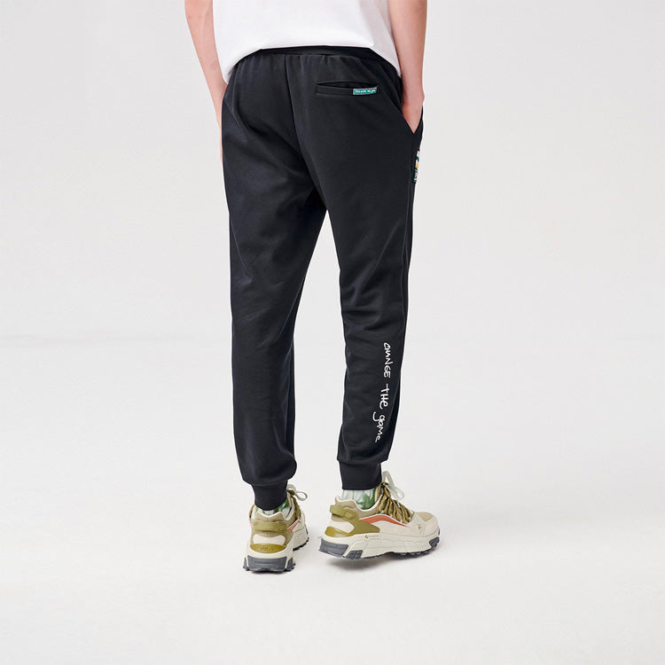 FILA FUSION Knit Bundle Feet Casual Sports Pants Black T11M123601F-BK