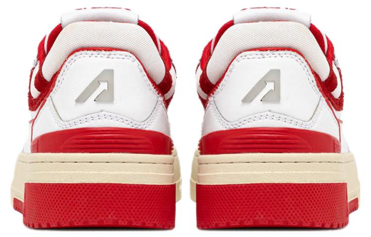 Autry CLC Leather Sneakers 'White Red' ROLM-MM12