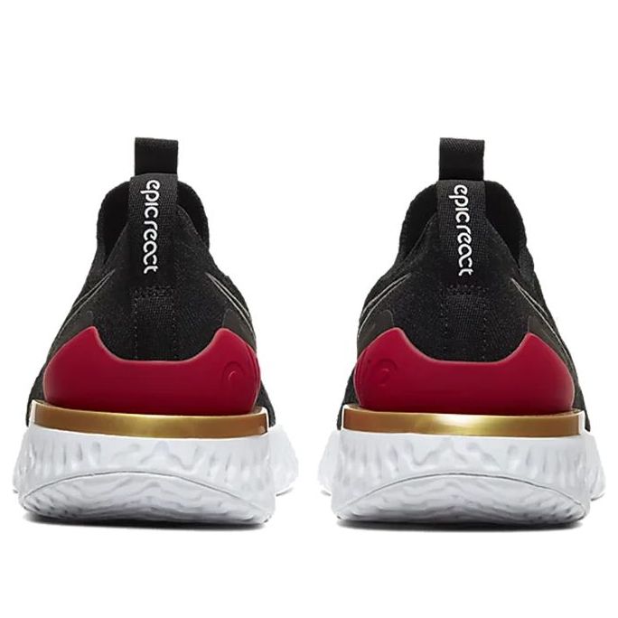 (WMNS) Nike Epic Phantom React Flyknit 'Black University Red' BV0415-004