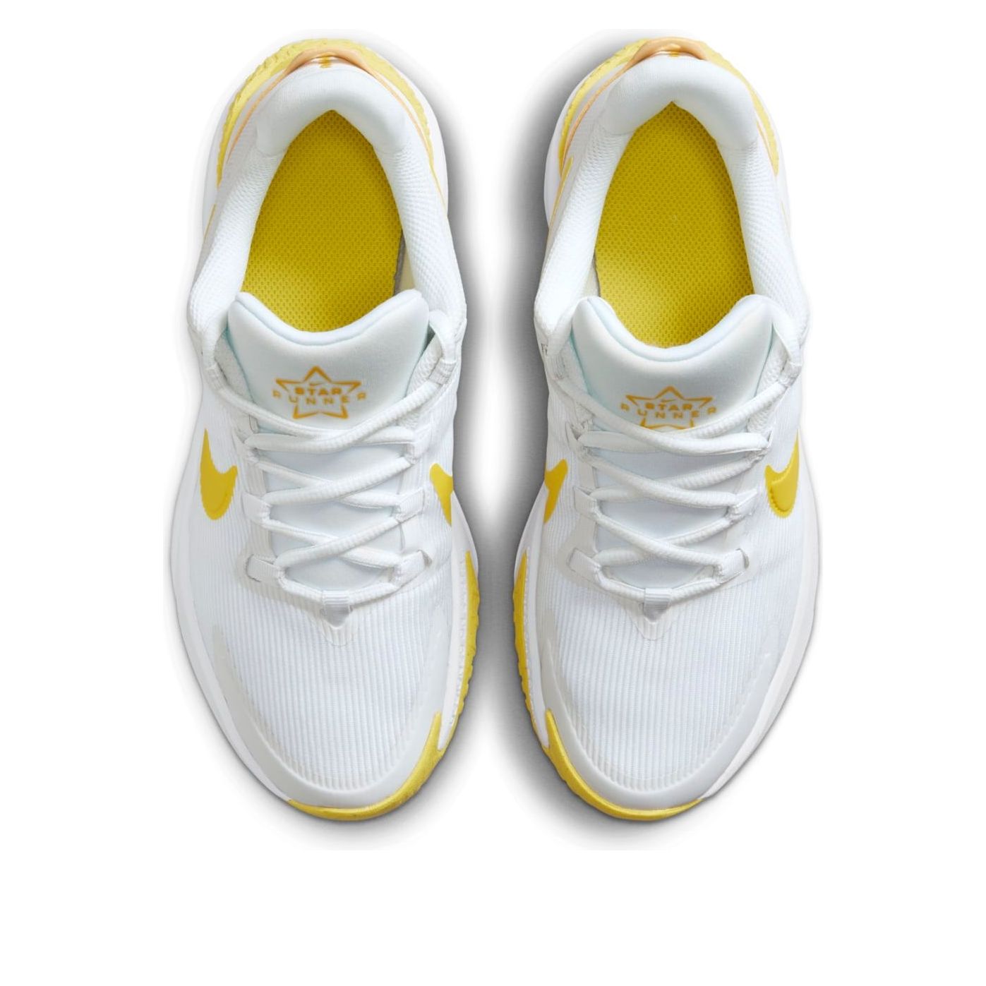 (GS) Nike Star Runner 4 'White Yellow' DX7615-101