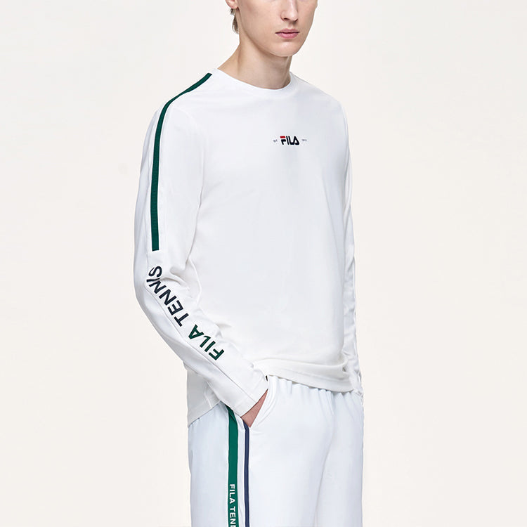 FILA Athletics Tennis Sports Round Neck Long Sleeves White A11M113201F-WT