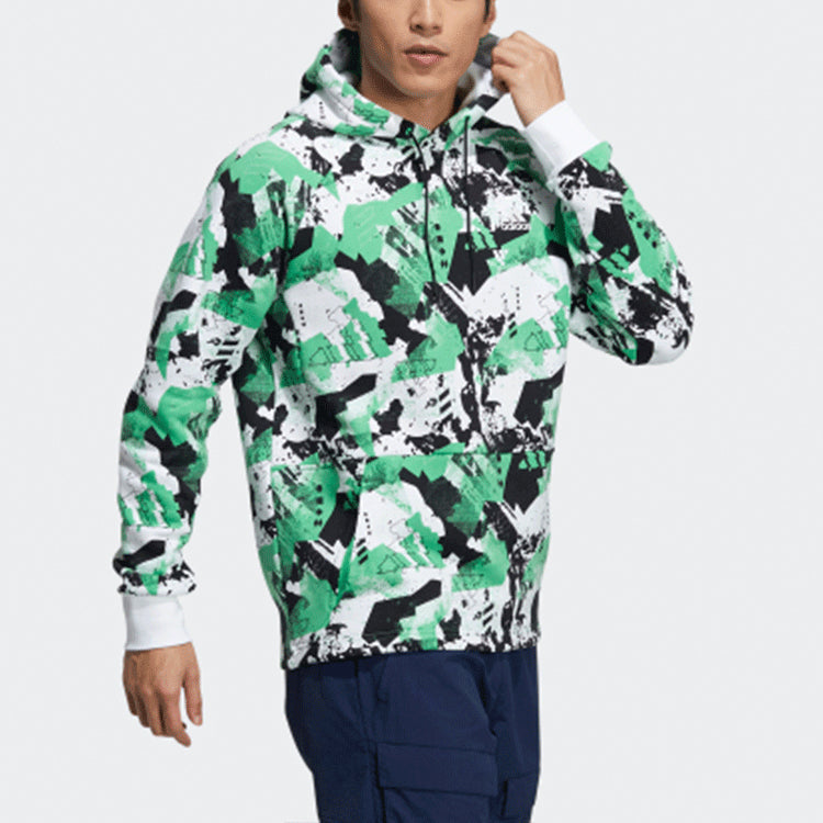 adidas Snw Gfx Hoody Funny Pattern Pullover Sports Couple Style Green H13810