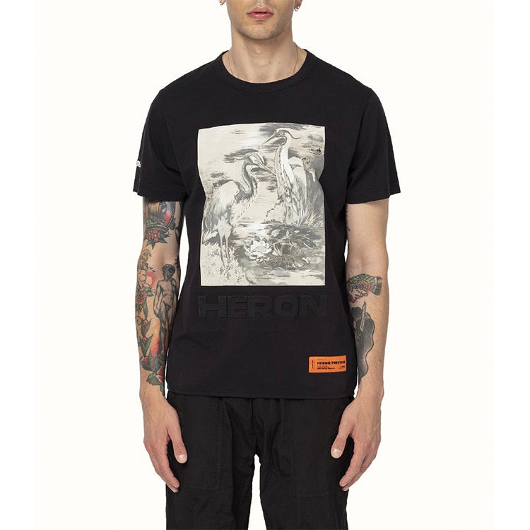 Heron Preston Heron Birds Short-Sleeve T-Shirt 'Black/Multi' HMAA011S209140221088
