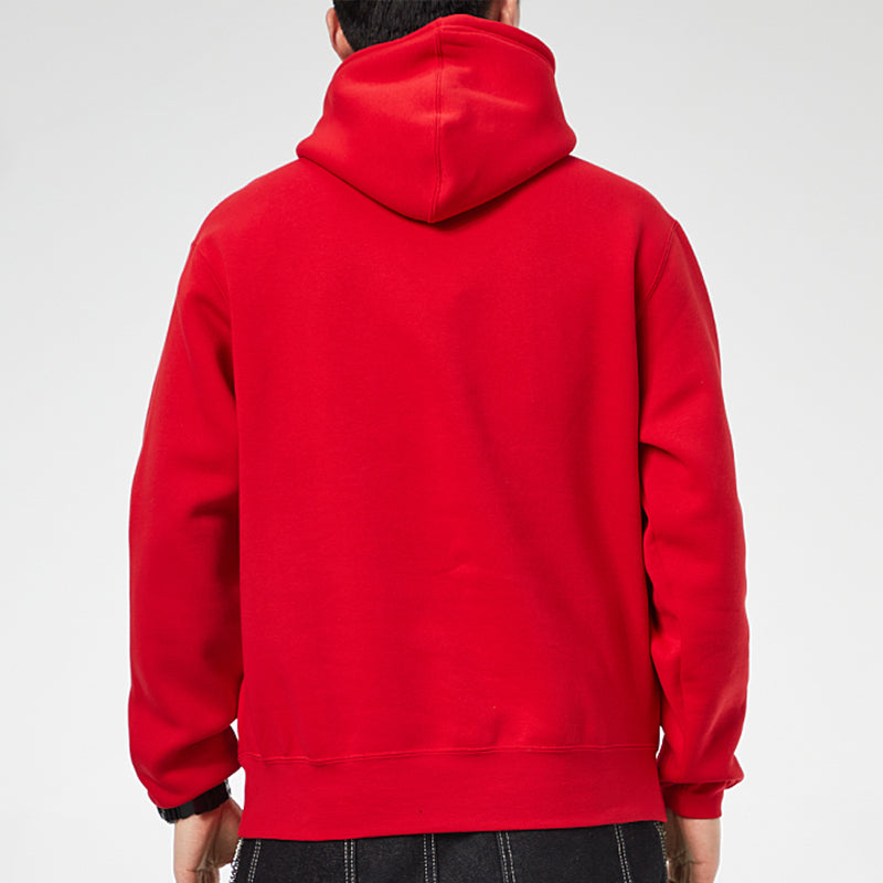 adidas originals Frm Hoody Casual Sports Fleece Lined hooded Pullover Red GT8369