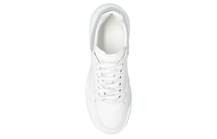 (WMNS) Alexander McQueen Court Trainer 'White Silver' 709033WIAAZ8879