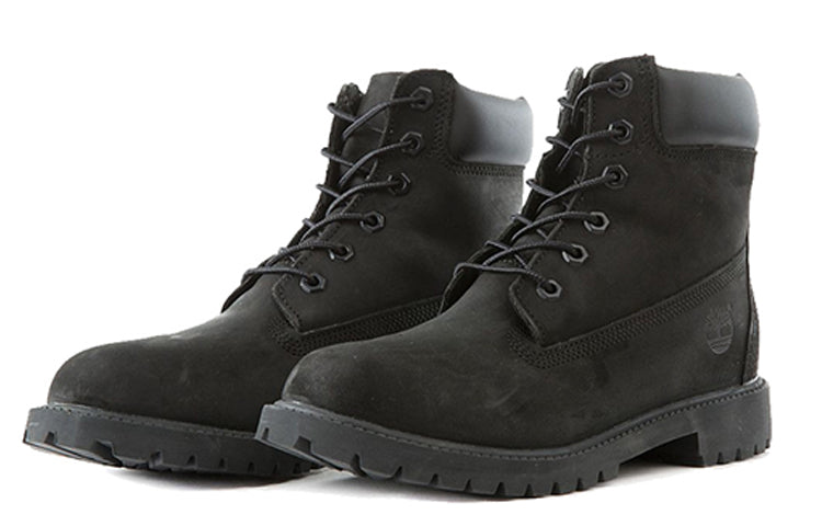 Timberland 6 Inch Premium Waterproof Wide Fit Boots 'Black Nubuck' 12907W