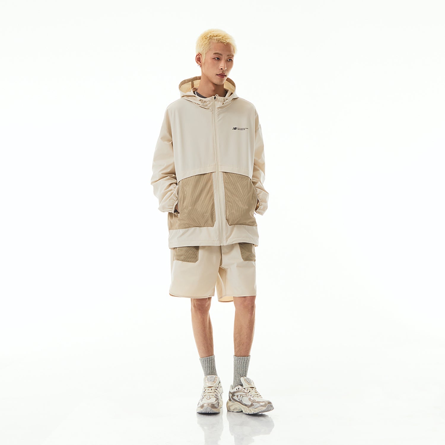 New Balance Woven Hooded Jacket Asia Sizing 'Beige' NAE24151-LB